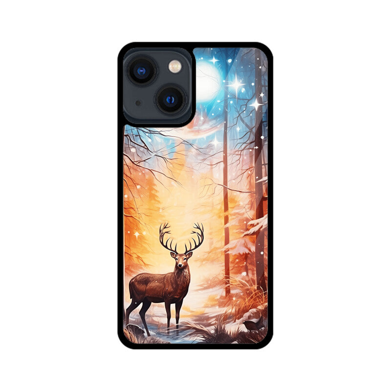 Christmas Deer - Apple iPhone Glass Phone Cases - Available for all models