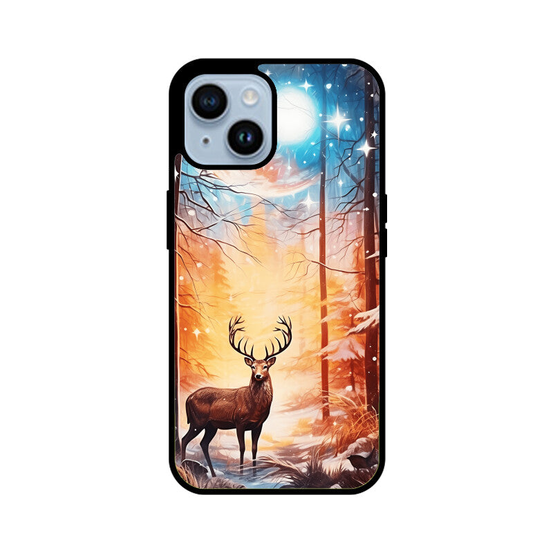Christmas Deer - Apple iPhone Glass Phone Cases - Available for all models