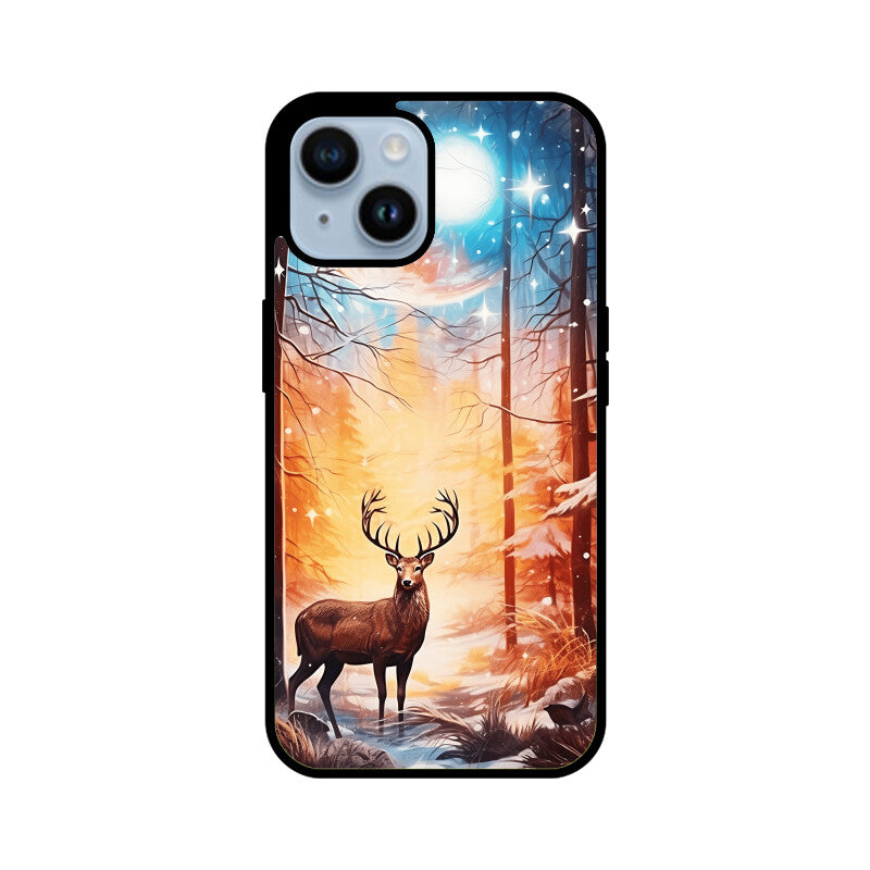 Christmas Deer - Apple iPhone Glass Phone Cases - Available for all models