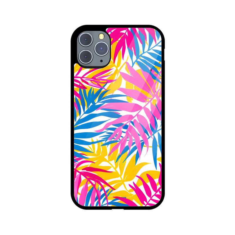 Summer Tropical Leave - Apple iPhone Glass Phone Cases - All Models Available