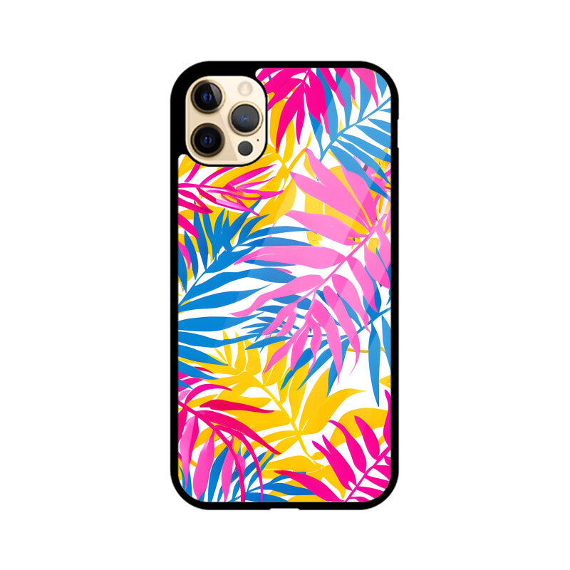 Summer Tropical Leave - Apple iPhone Glass Phone Cases - All Models Available