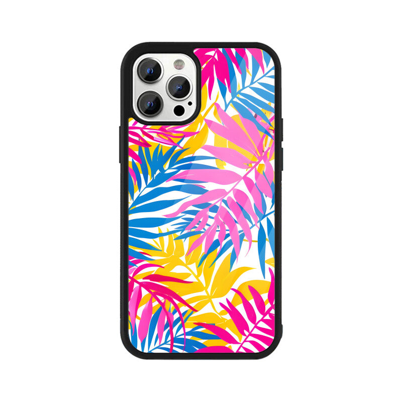 Summer Tropical Leave - Apple iPhone Glass Phone Cases - All Models Available