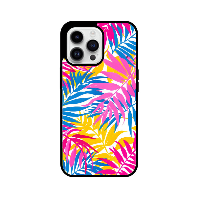 Summer Tropical Leave - Apple iPhone Glass Phone Cases - All Models Available