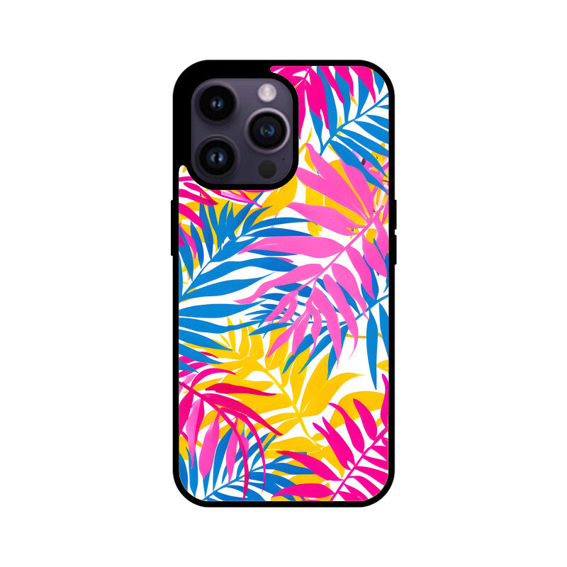 Summer Tropical Leave - Apple iPhone Glass Phone Cases - All Models Available