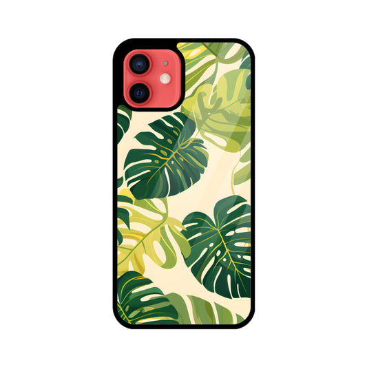 Summer Tropical Leave - Apple iPhone Glass Phone Cases - All Models Available