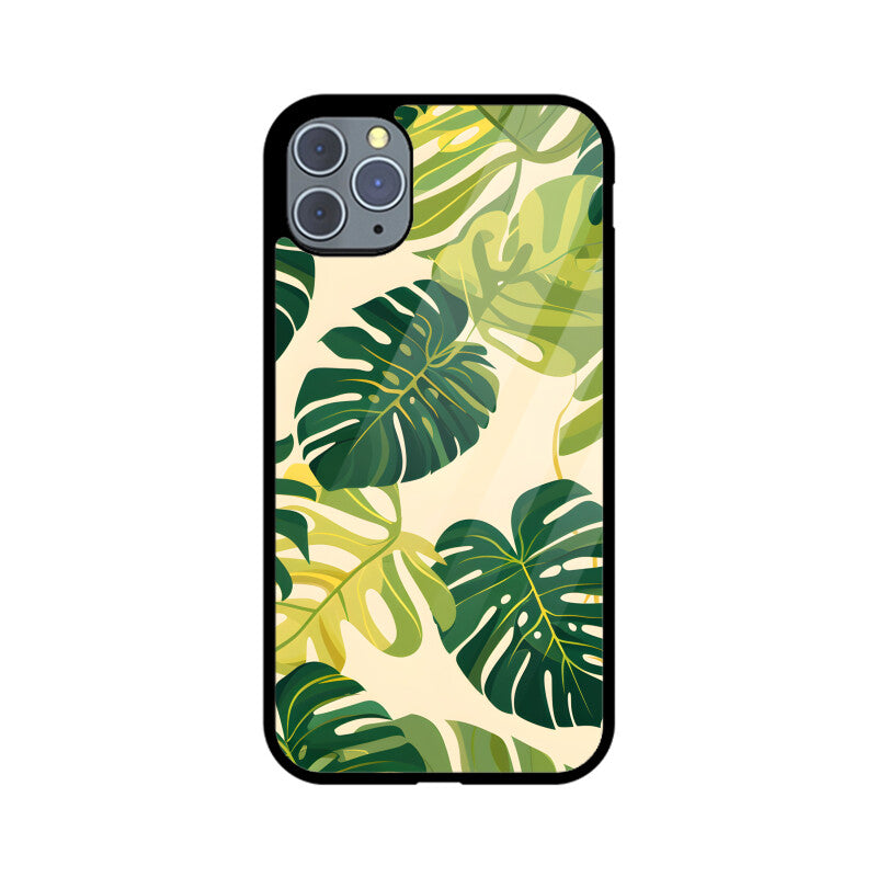 Summer Tropical Leave - Apple iPhone Glass Phone Cases - All Models Available