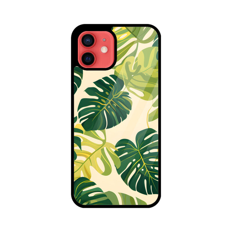 Summer Tropical Leave - Apple iPhone Glass Phone Cases - All Models Available
