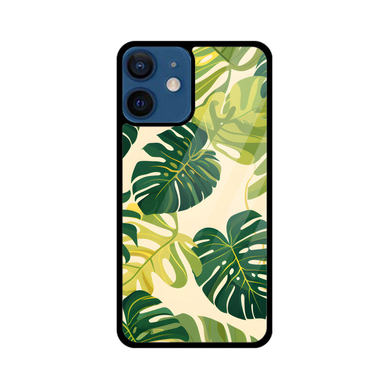 Summer Tropical Leave - Apple iPhone Glass Phone Cases - All Models Available