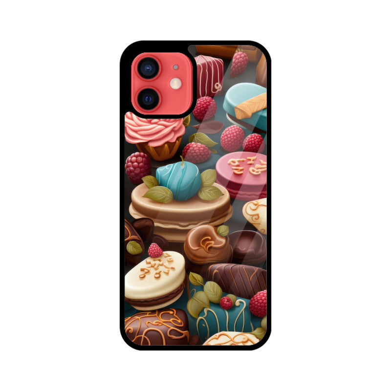 Valentine Chocolate Design - Apple iPhone Glass Phone Cases - All Models Available