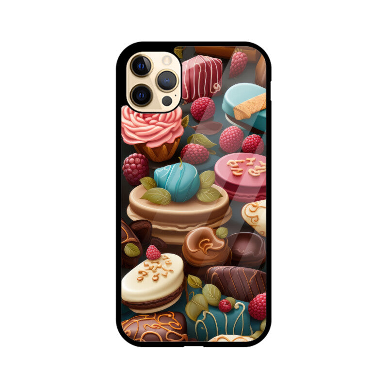 Valentine Chocolate Design - Apple iPhone Glass Phone Cases - All Models Available