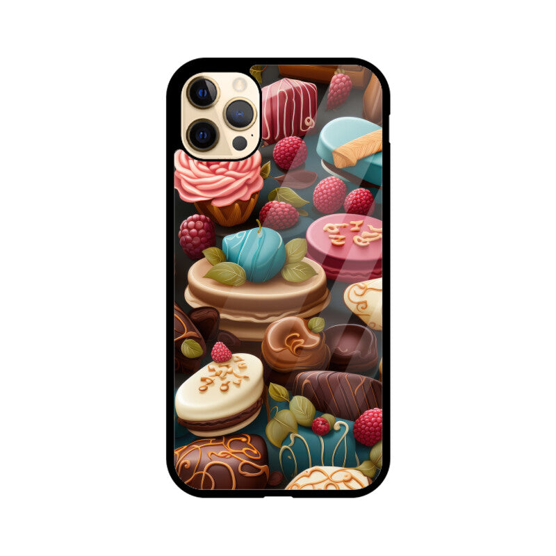 Valentine Chocolate Design - Apple iPhone Glass Phone Cases - All Models Available