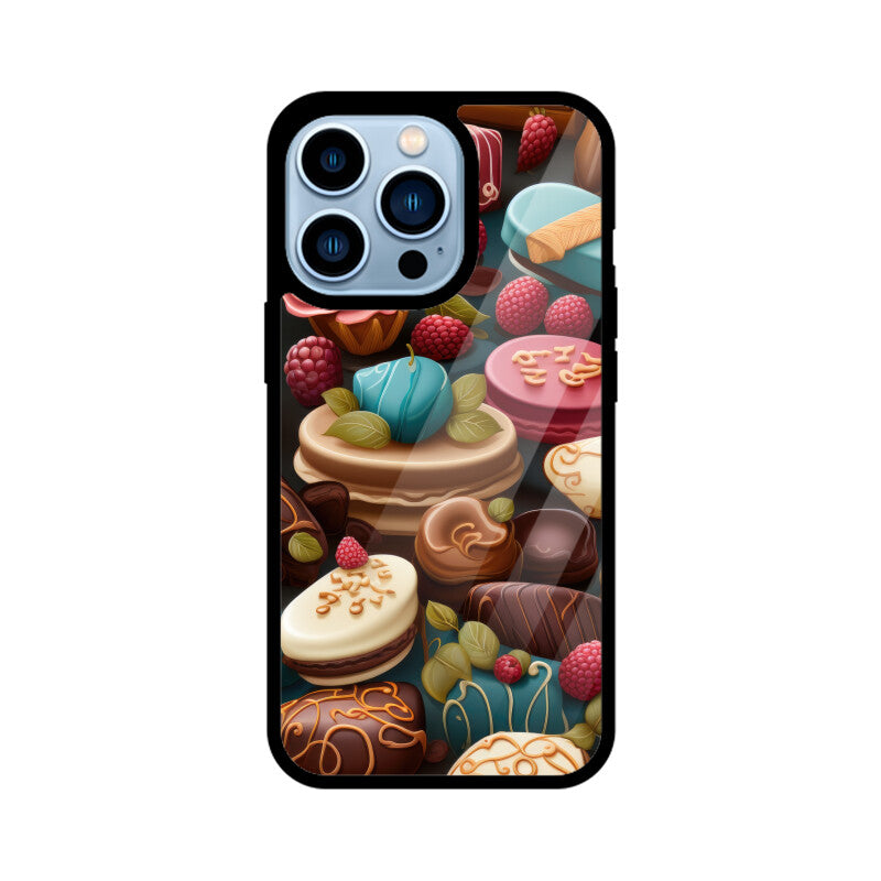 Valentine Chocolate Design - Apple iPhone Glass Phone Cases - All Models Available