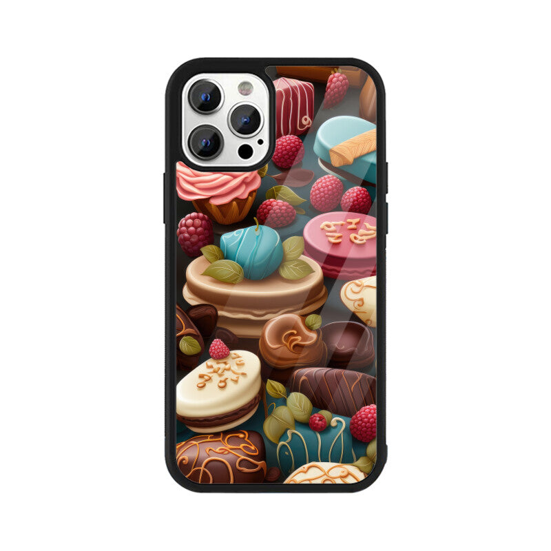 Valentine Chocolate Design - Apple iPhone Glass Phone Cases - All Models Available