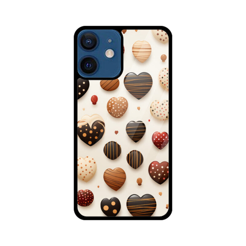 Valentine Chocolate Design - Apple iPhone Glass Phone Cases - All Models Available