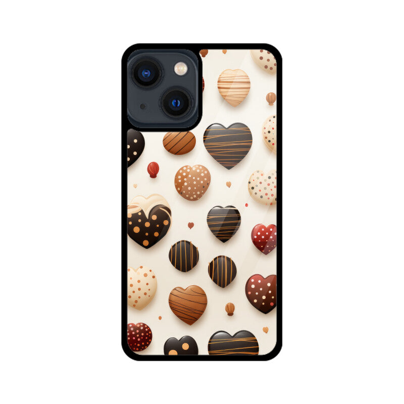 Valentine Chocolate Design - Apple iPhone Glass Phone Cases - All Models Available