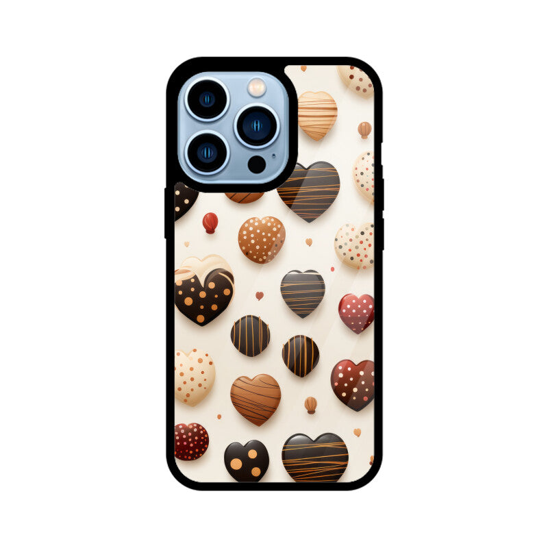 Valentine Chocolate Design - Apple iPhone Glass Phone Cases - All Models Available