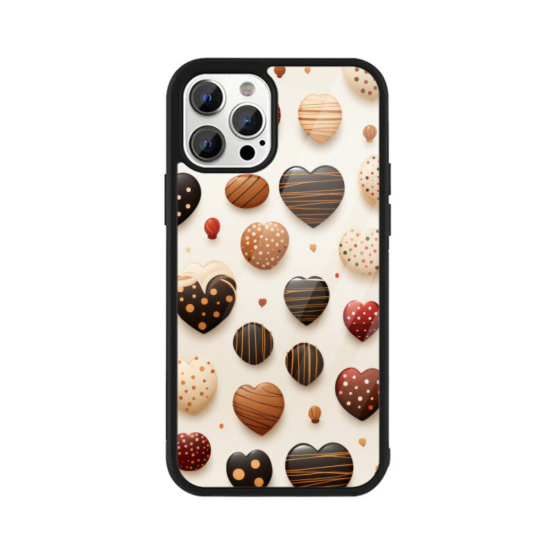 Valentine Chocolate Design - Apple iPhone Glass Phone Cases - All Models Available