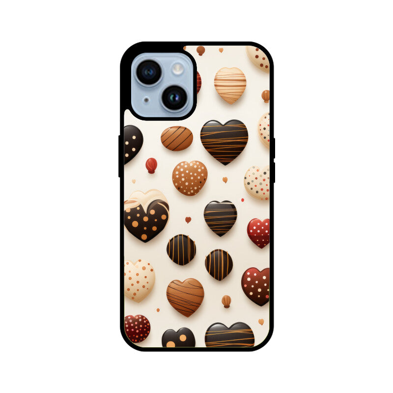 Valentine Chocolate Design - Apple iPhone Glass Phone Cases - All Models Available
