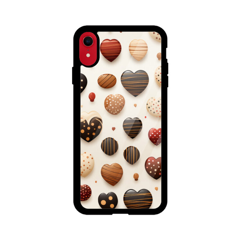 Valentine Chocolate Design - Apple iPhone Glass Phone Cases - All Models Available