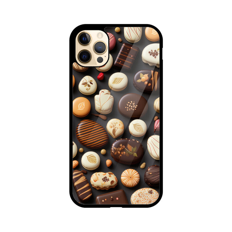 Valentine Chocolate Design - Apple iPhone Glass Phone Cases - All Models Available