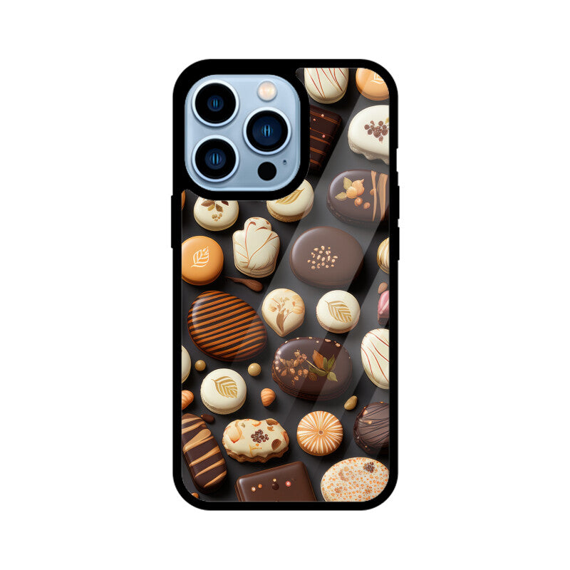 Valentine Chocolate Design - Apple iPhone Glass Phone Cases - All Models Available