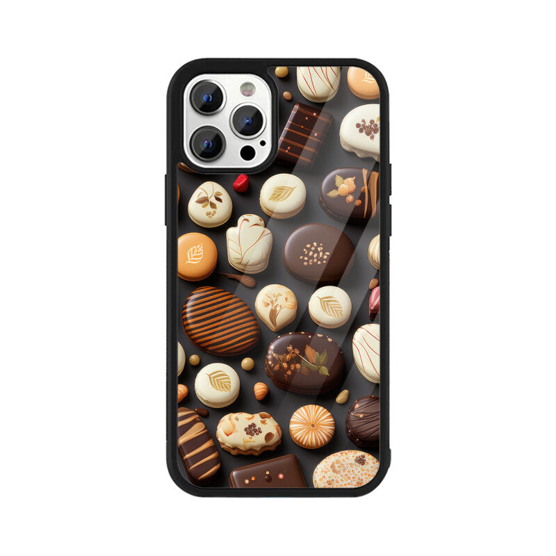 Valentine Chocolate Design - Apple iPhone Glass Phone Cases - All Models Available
