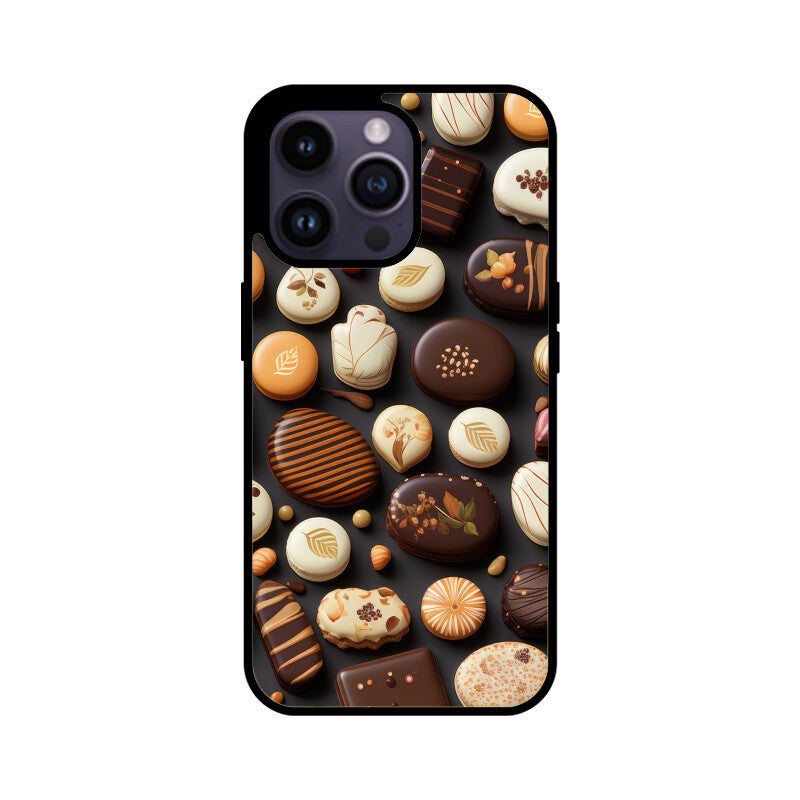 Valentine Chocolate Design - Apple iPhone Glass Phone Cases - All Models Available