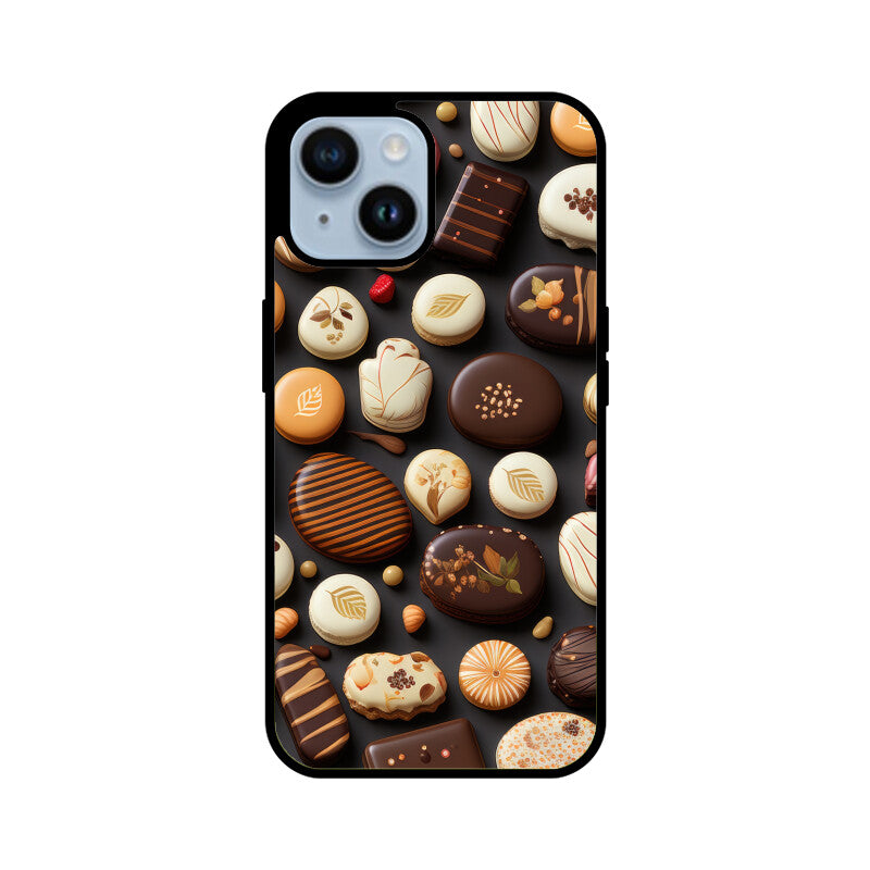 Valentine Chocolate Design - Apple iPhone Glass Phone Cases - All Models Available