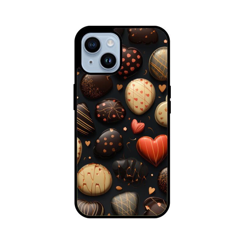 Valentine Chocolate Design - Apple iPhone Glass Phone Cases - All Models Available