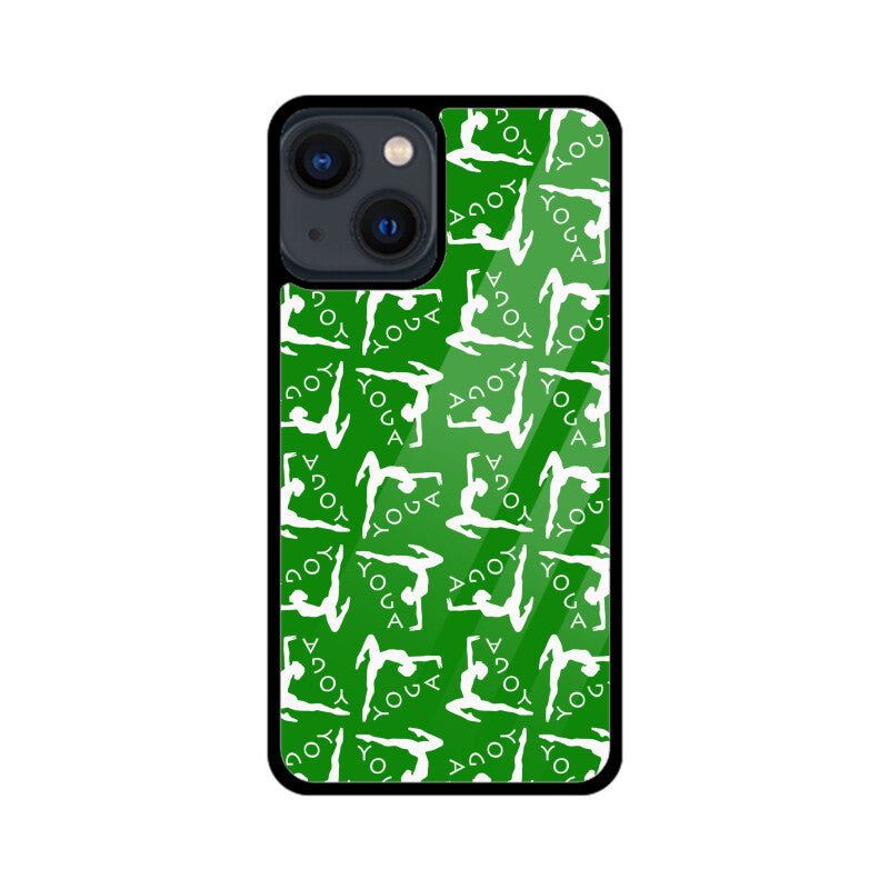 Yoga Pattern - Apple iPhone Glass Phone Cases - All Models Available