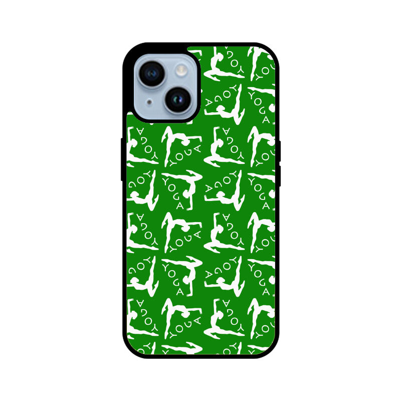 Yoga Pattern - Apple iPhone Glass Phone Cases - All Models Available