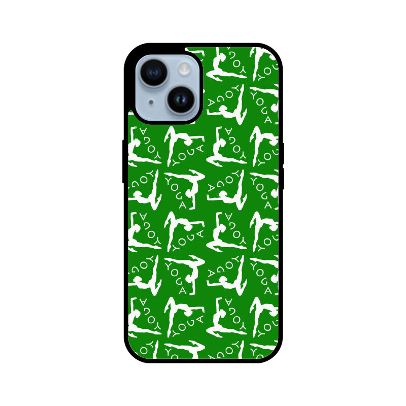 Yoga Pattern - Apple iPhone Glass Phone Cases - All Models Available