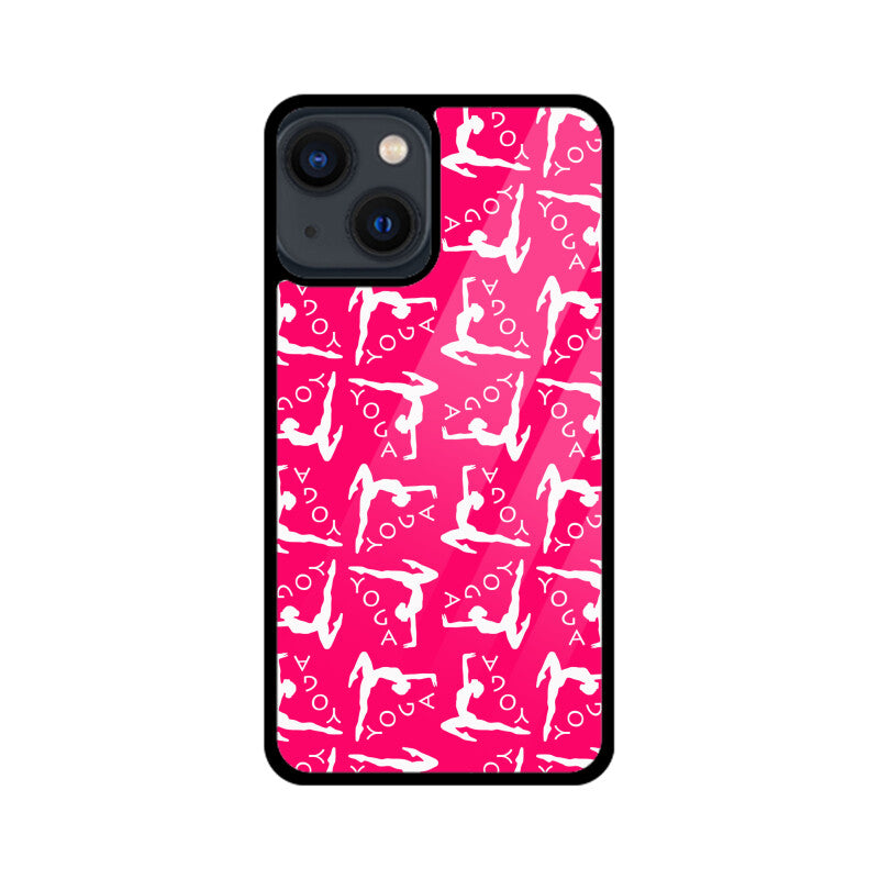Yoga pattern - Apple iPhone Glass Phone Cases - All Models Available