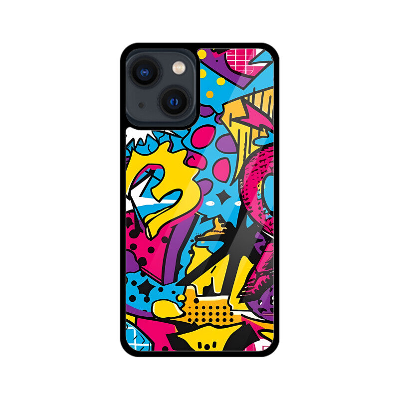 Funky Abstract Pattern - Apple iPhone Glass Phone Cases - All Models Available
