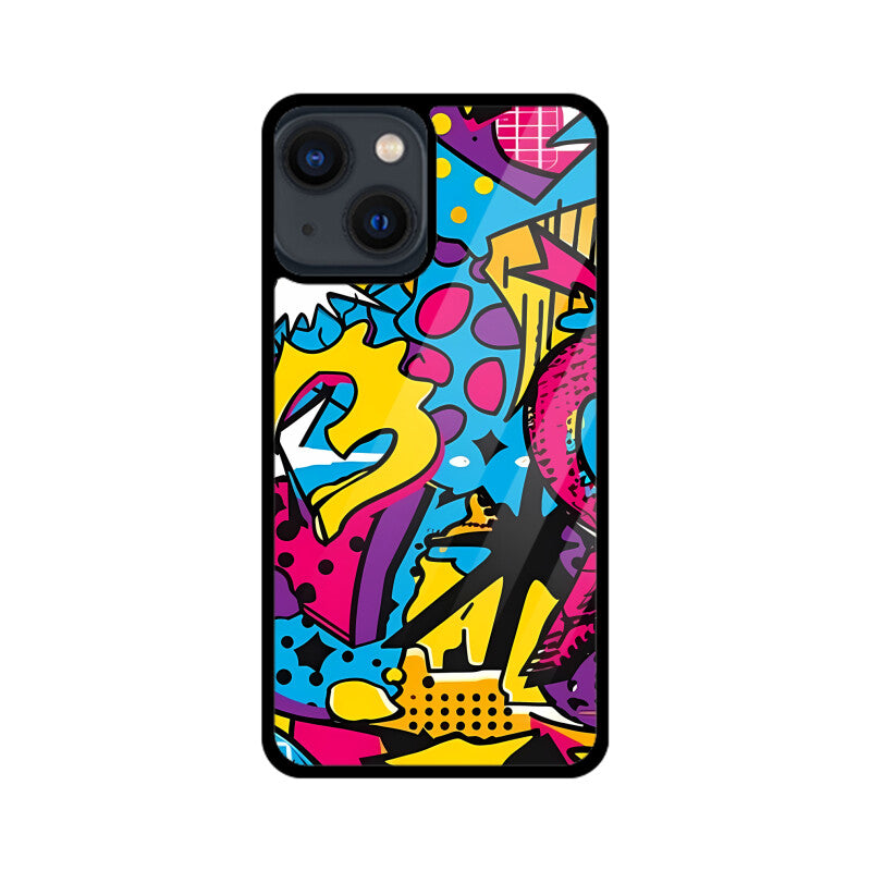 Funky Abstract Pattern - Apple iPhone Glass Phone Cases - All Models Available