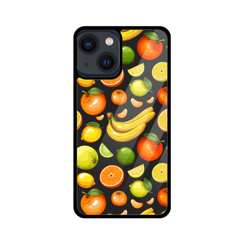 Fruits Pattern - Apple iPhone Glass Phone Cases - All Models Available