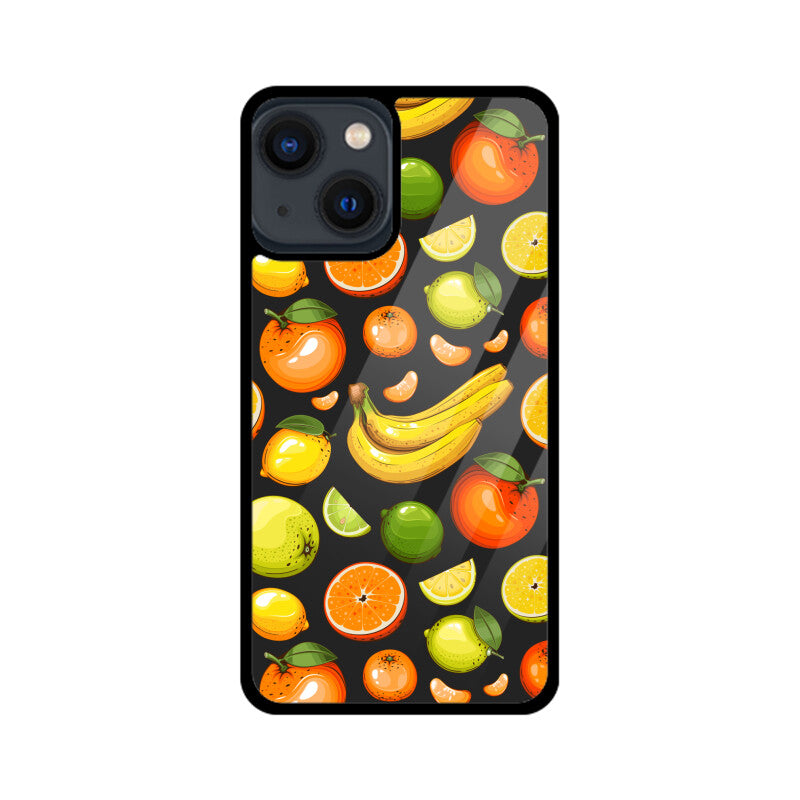 Fruits Pattern - Apple iPhone Glass Phone Cases - All Models Available