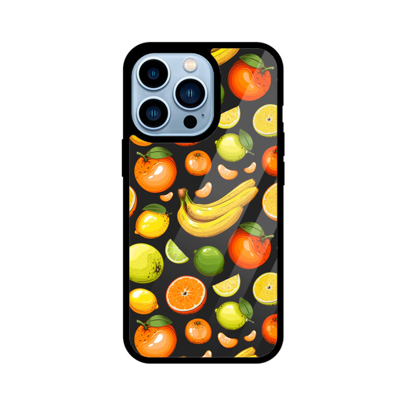 Fruits Pattern - Apple iPhone Glass Phone Cases - All Models Available