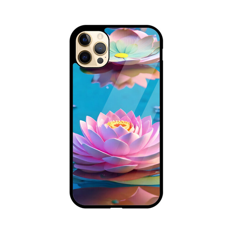 Lotus Flower - Apple iPhone Glass Phone Cases - All Models Available