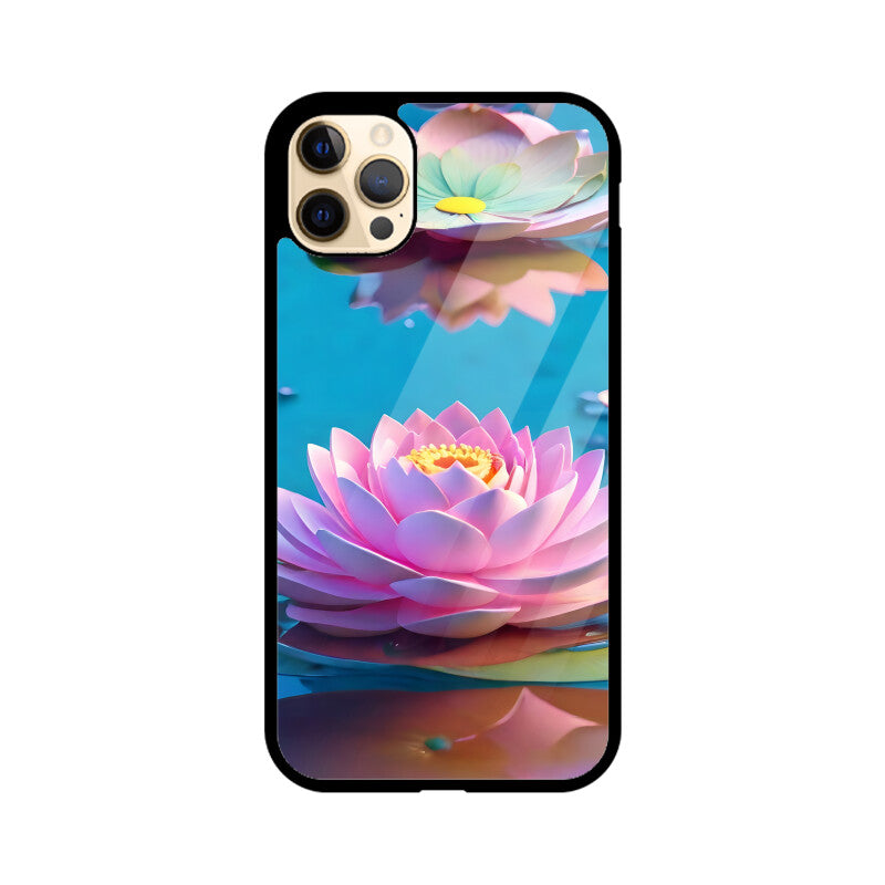 Lotus Flower - Apple iPhone Glass Phone Cases - All Models Available