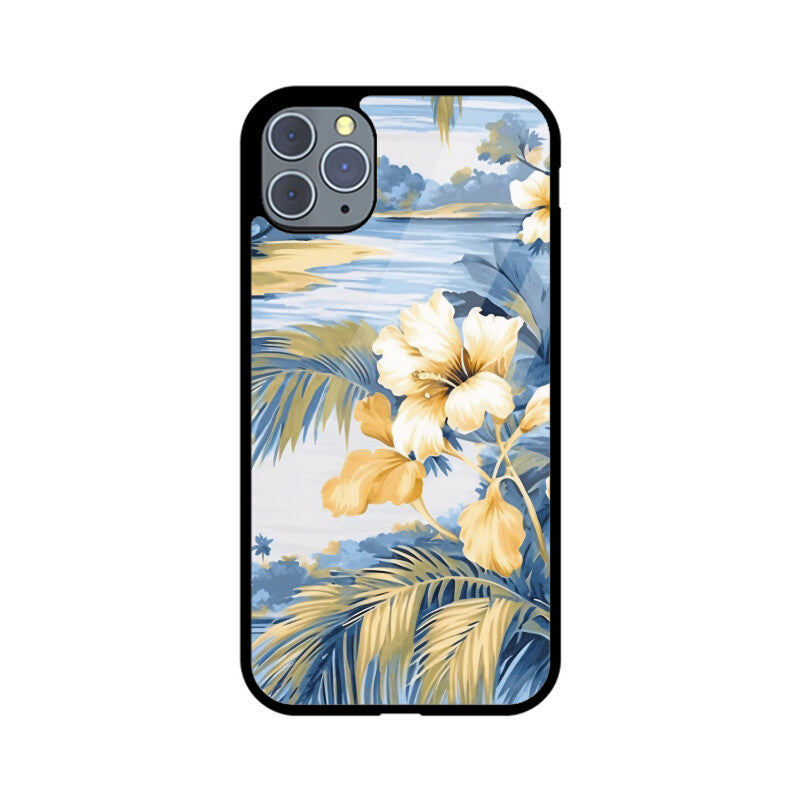 Tropical Beach Scene - Apple iPhone Glass Phone Cases - All Models Available