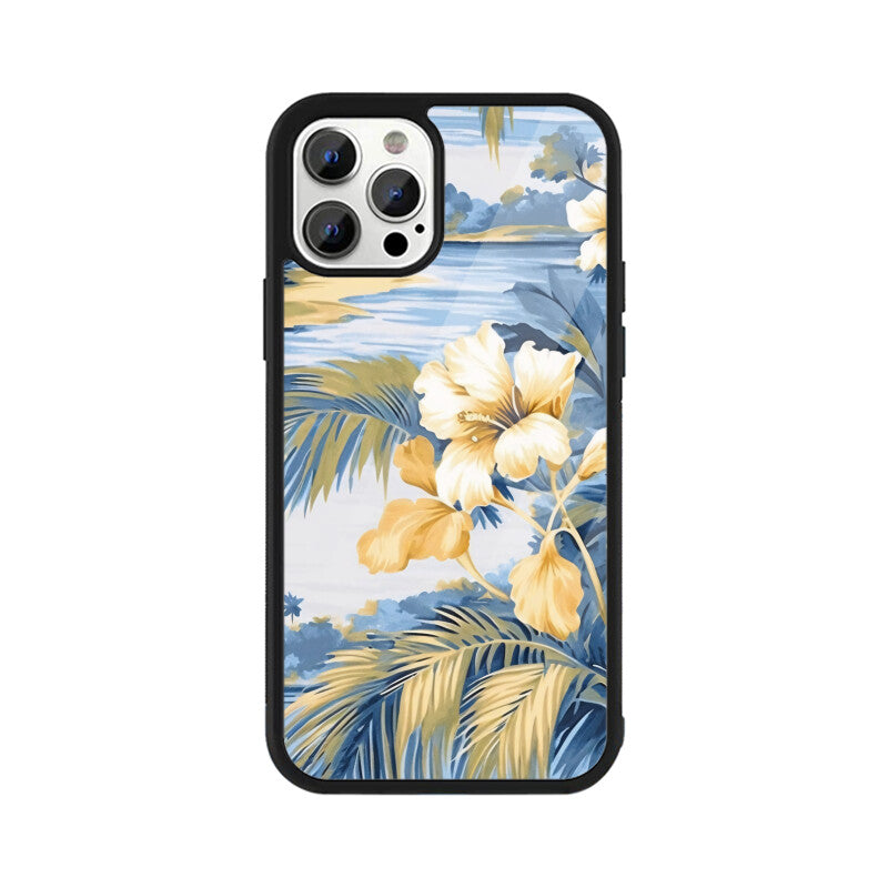 Tropical Beach Scene - Apple iPhone Glass Phone Cases - All Models Available