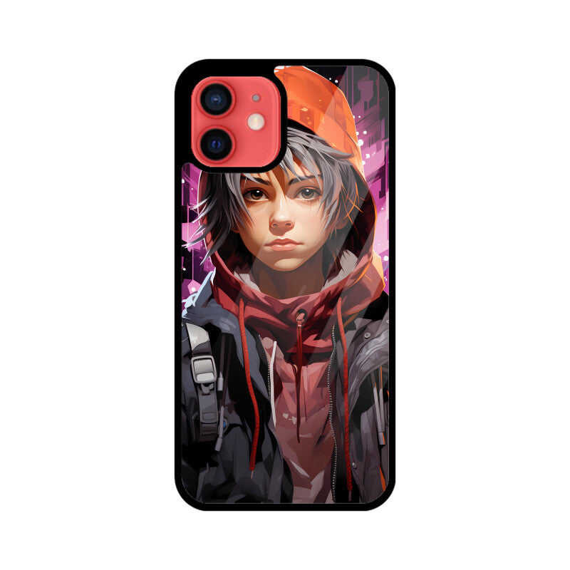 Anime Gamer Boy - Apple iPhone Glass Phone Cases - Available for all Models