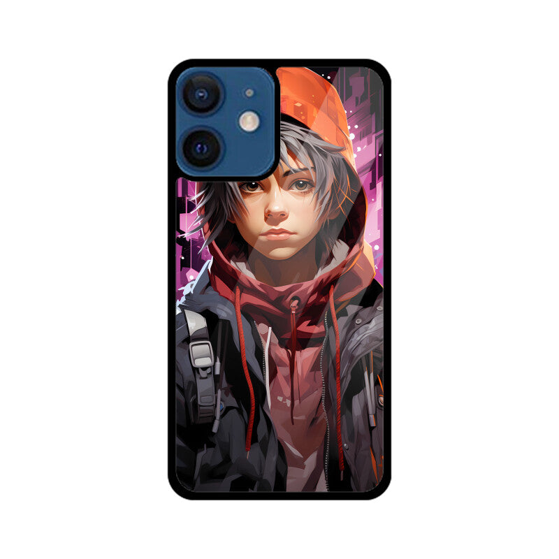 Anime Gamer Boy - Apple iPhone Glass Phone Cases - Available for all Models