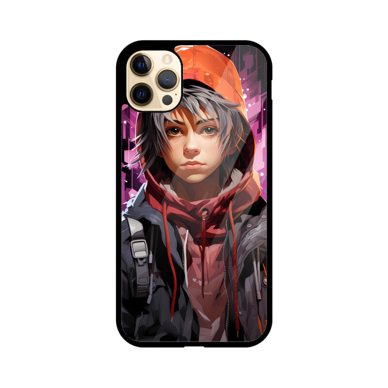 Anime Gamer Boy - Apple iPhone Glass Phone Cases - Available for all Models