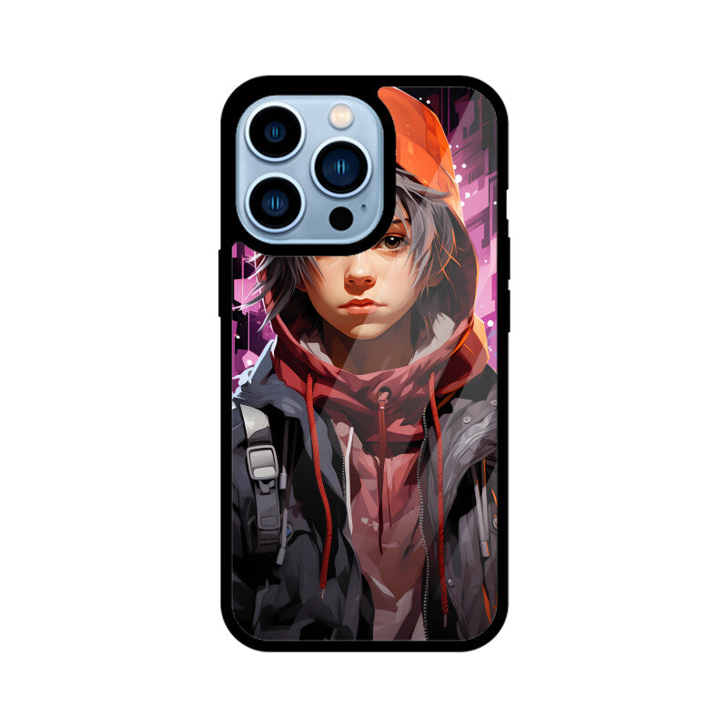 Anime Gamer Boy - Apple iPhone Glass Phone Cases - Available for all Models