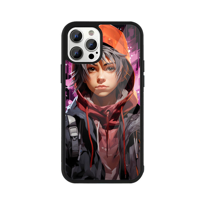 Anime Gamer Boy - Apple iPhone Glass Phone Cases - Available for all Models