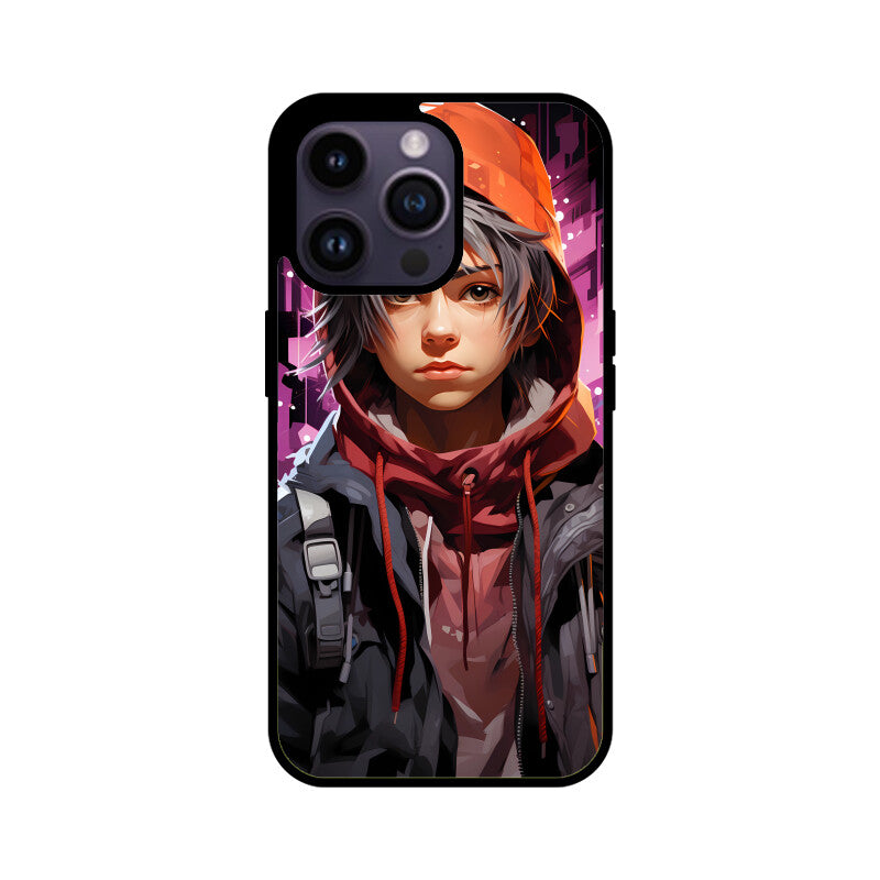 Anime Gamer Boy - Apple iPhone Glass Phone Cases - Available for all Models