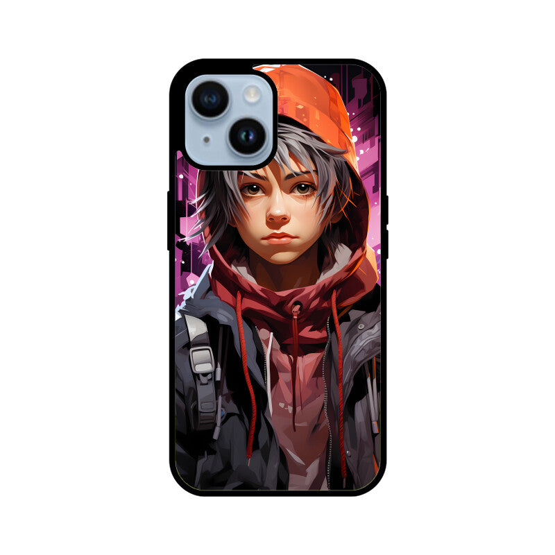 Anime Gamer Boy - Apple iPhone Glass Phone Cases - Available for all Models