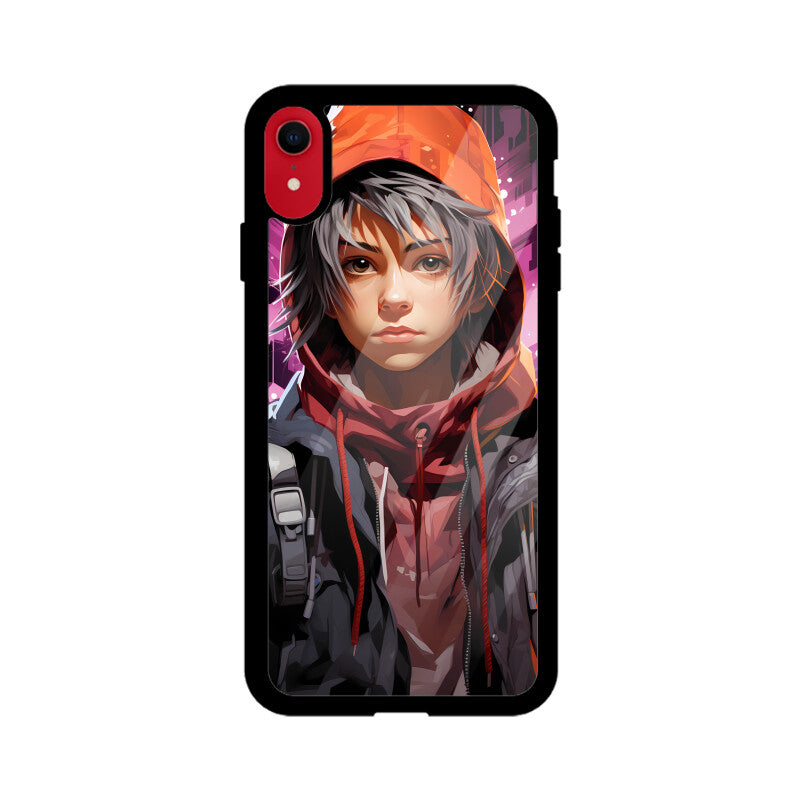 Anime Gamer Boy - Apple iPhone Glass Phone Cases - Available for all Models